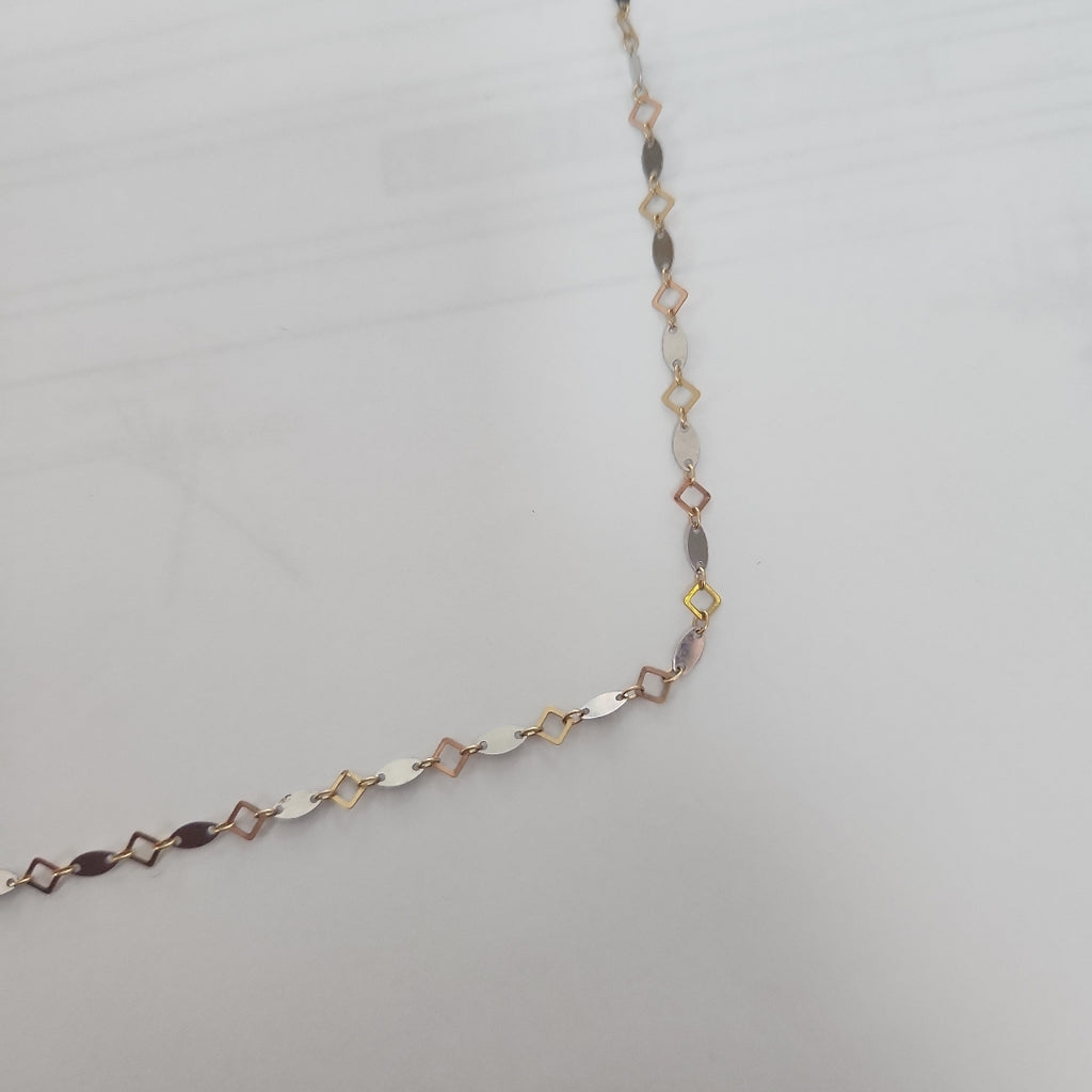 CADENA ORO COMBINADO 14 K 2.2 GRMS (SEMINUEVO)