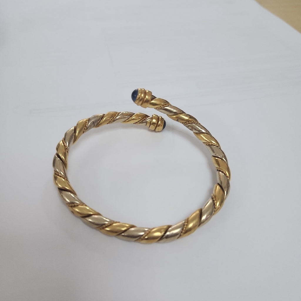 PULSERA RIGIDA ORO COMBINADO 14 K 17.5 GRMS (SEMINUEVO)