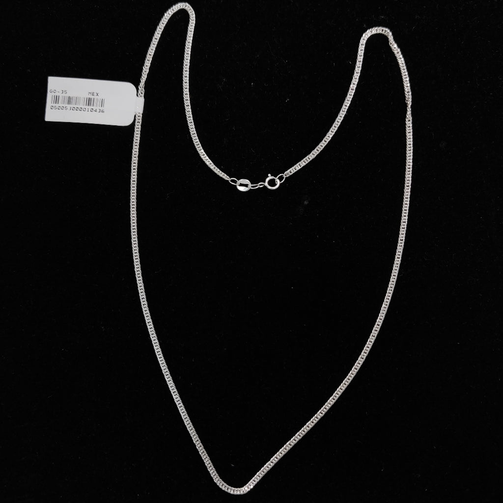 CADENA BARBADA PLATA .925 50 CM 4.12 GR (NUEVO)