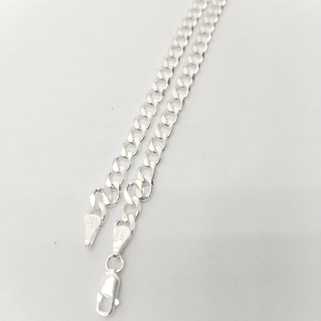 PULSERA BARBADA PLATA .925 21 CM 7.43 GR (NUEVO)