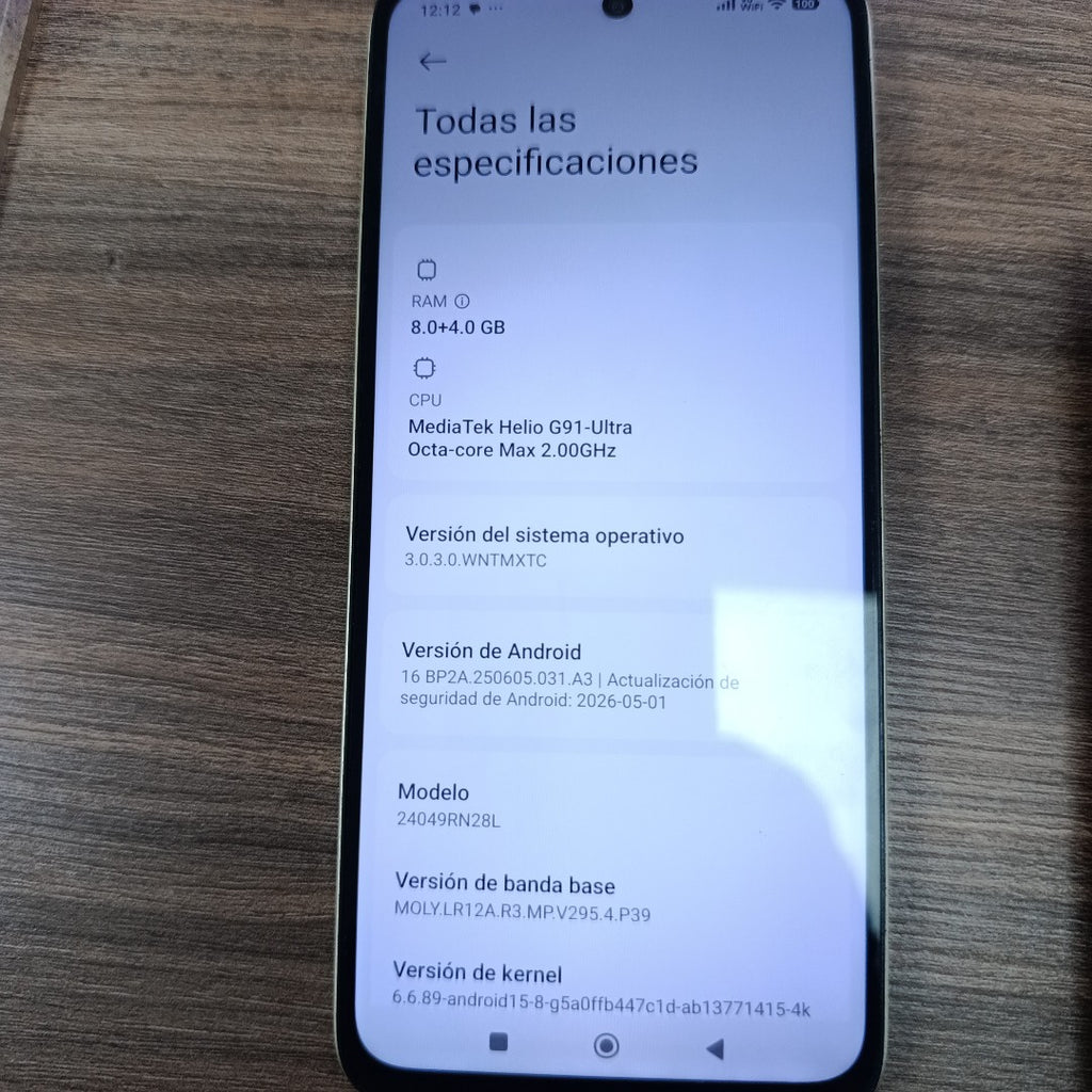CELULAR XIAOMI REDMI 13 24049RN28L (2024) 256 GB 8 GB RAM
