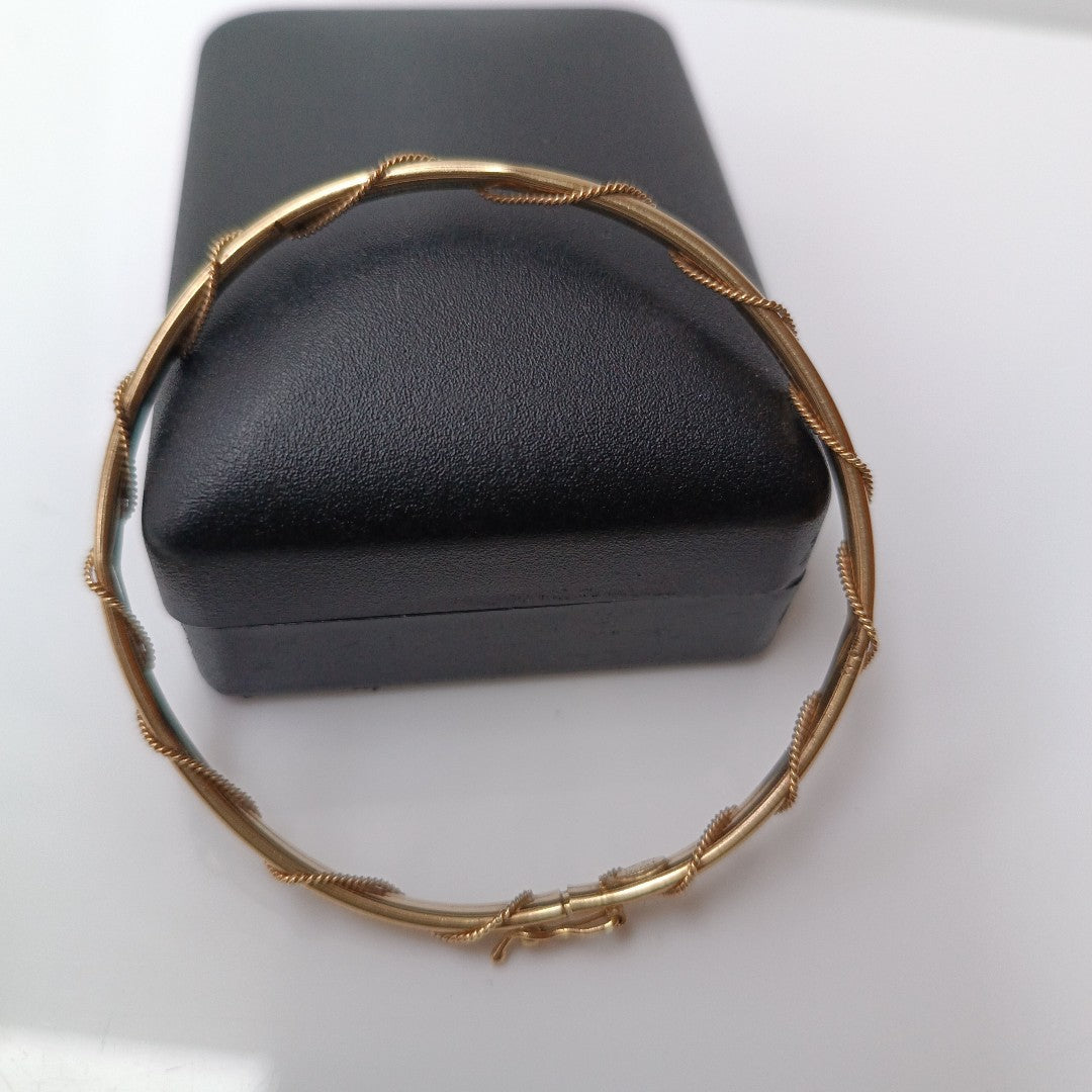 PULSERA RIGIDA ORO 14 K 5.6 GRMS (SEMINUEVO)