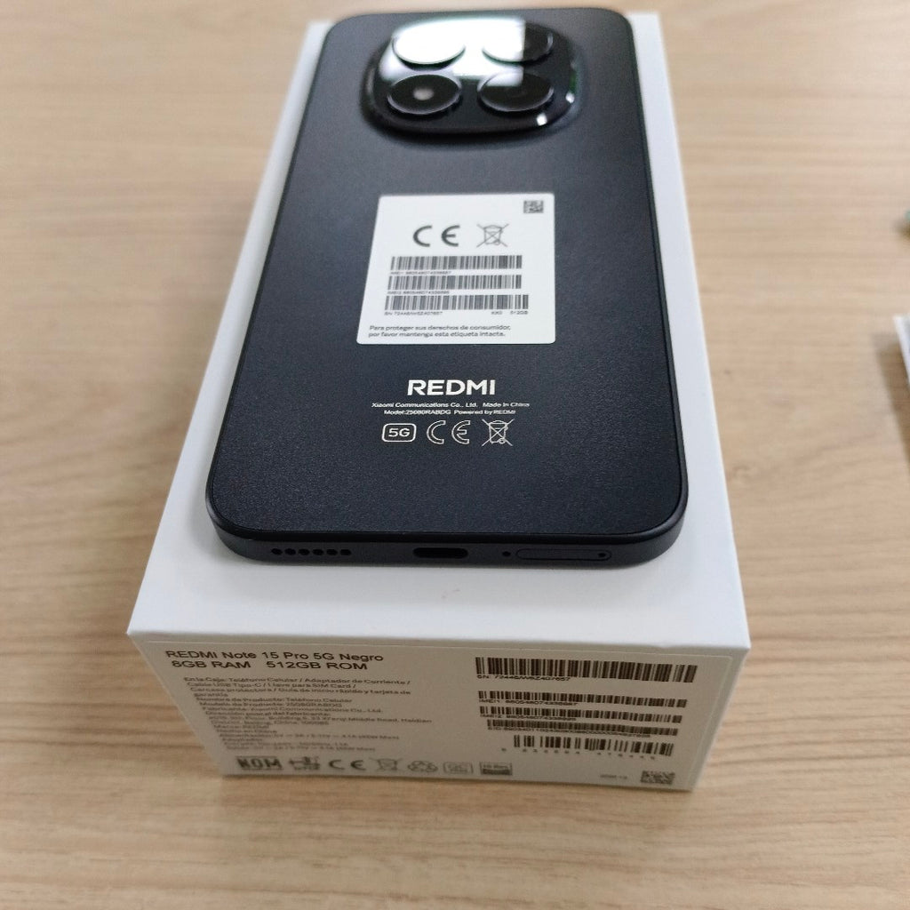 CELULAR XIAOMI REDMI NOTE 15 PRO 5G 25080RABDG (2026) 512 GB 8 GB RAM (SEMINUEVO)