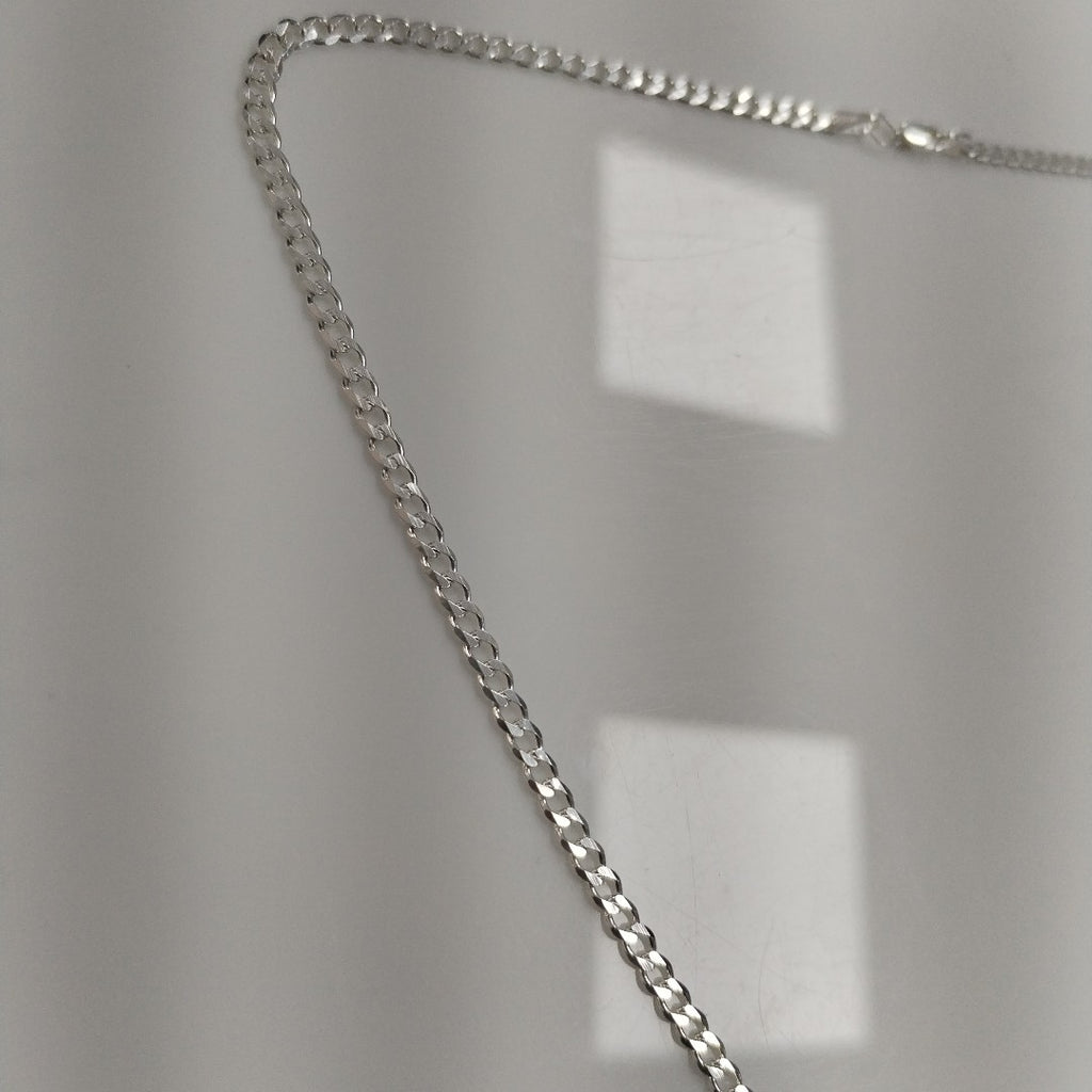 CADENA BARBADA PLATA .925 55 CM 8.02 GR (NUEVO)