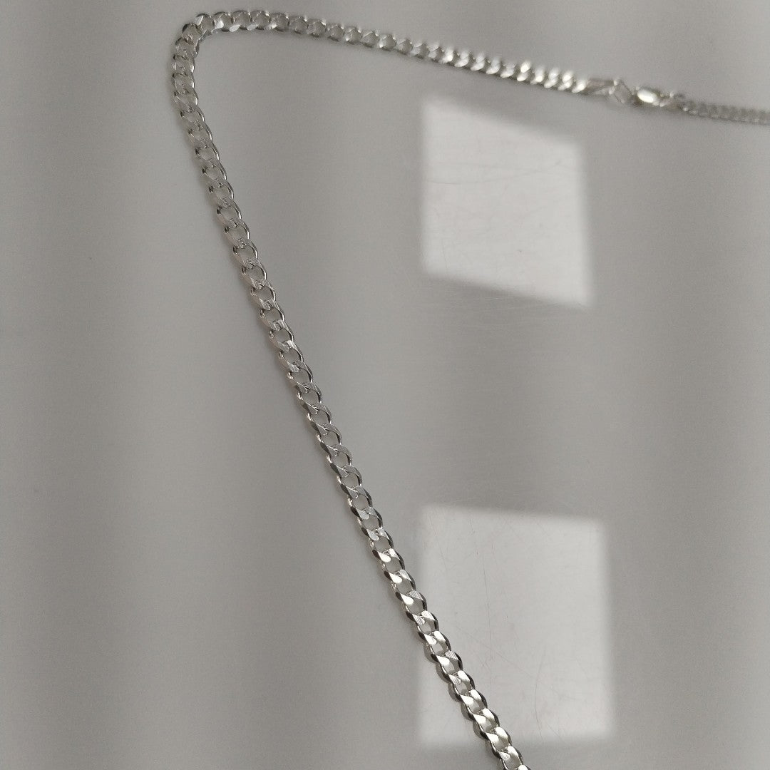CADENA BARBADA PLATA .925 55 CM 8.02 GR (NUEVO)