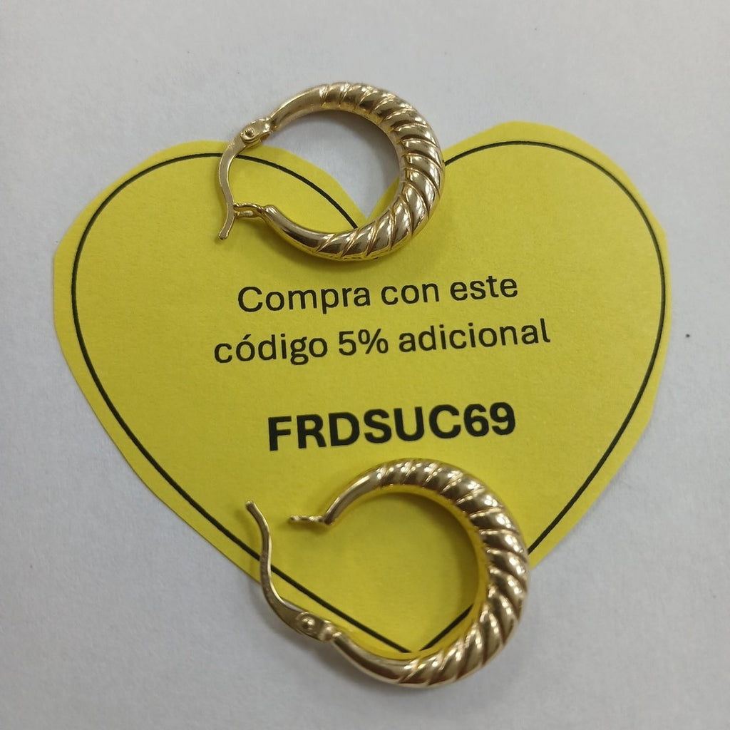 ARRACADAS ORO 14K 1.8 (NUEVO)