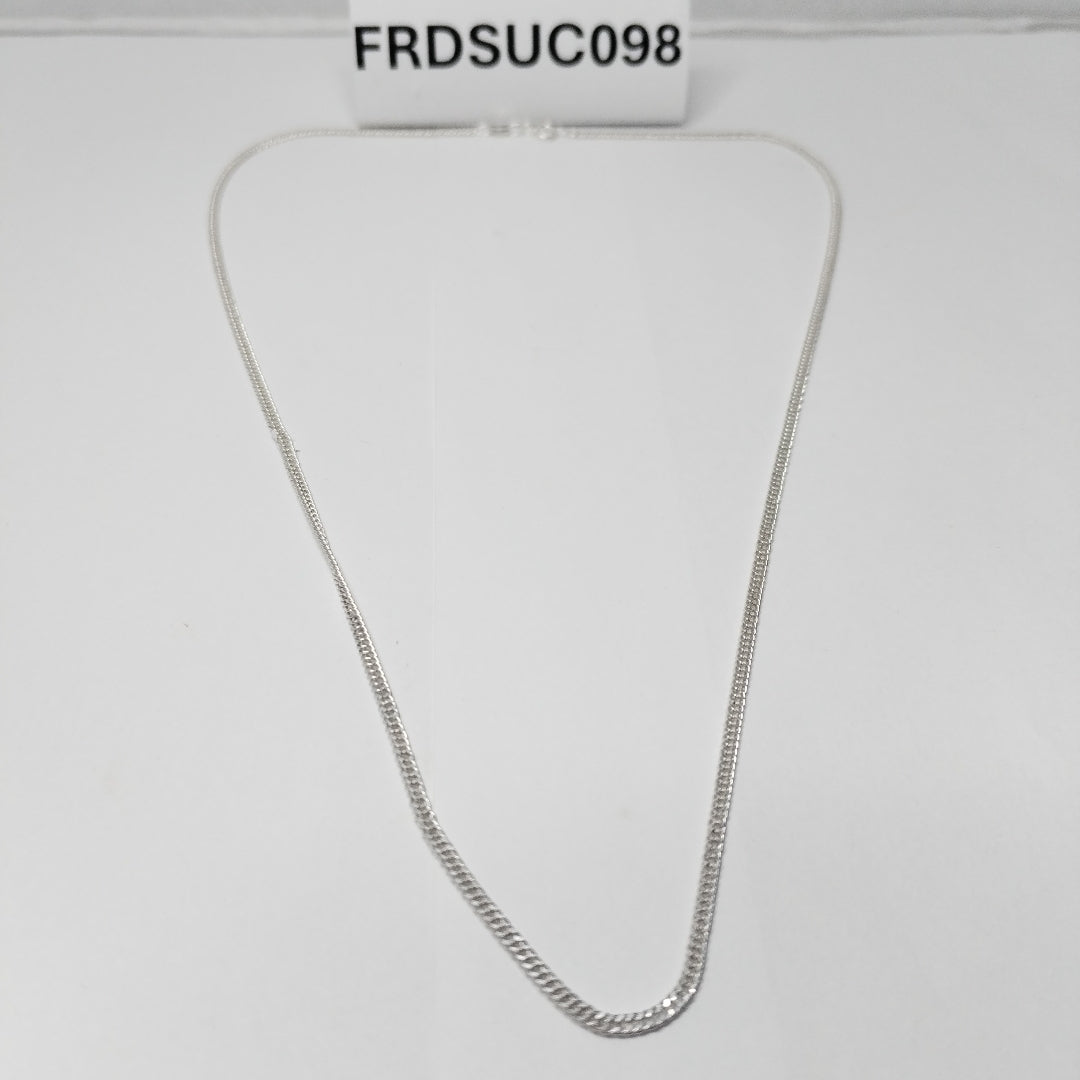 CADENA BARBADA PLATA .925 50 CM 4.12 GR (NUEVO)