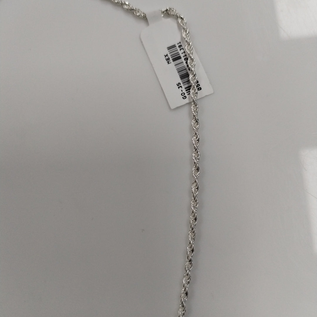 CADENA TORZAL PLATA .925 55 CM 9.92 GR (NUEVO)
