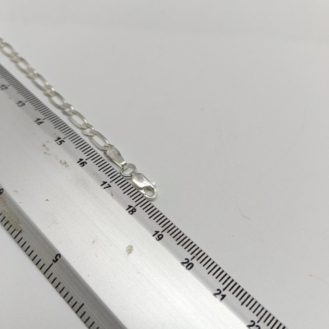 PULSERA TEJIDO 1X1 PLATA .925 18 CM 3.5 GR (NUEVO)