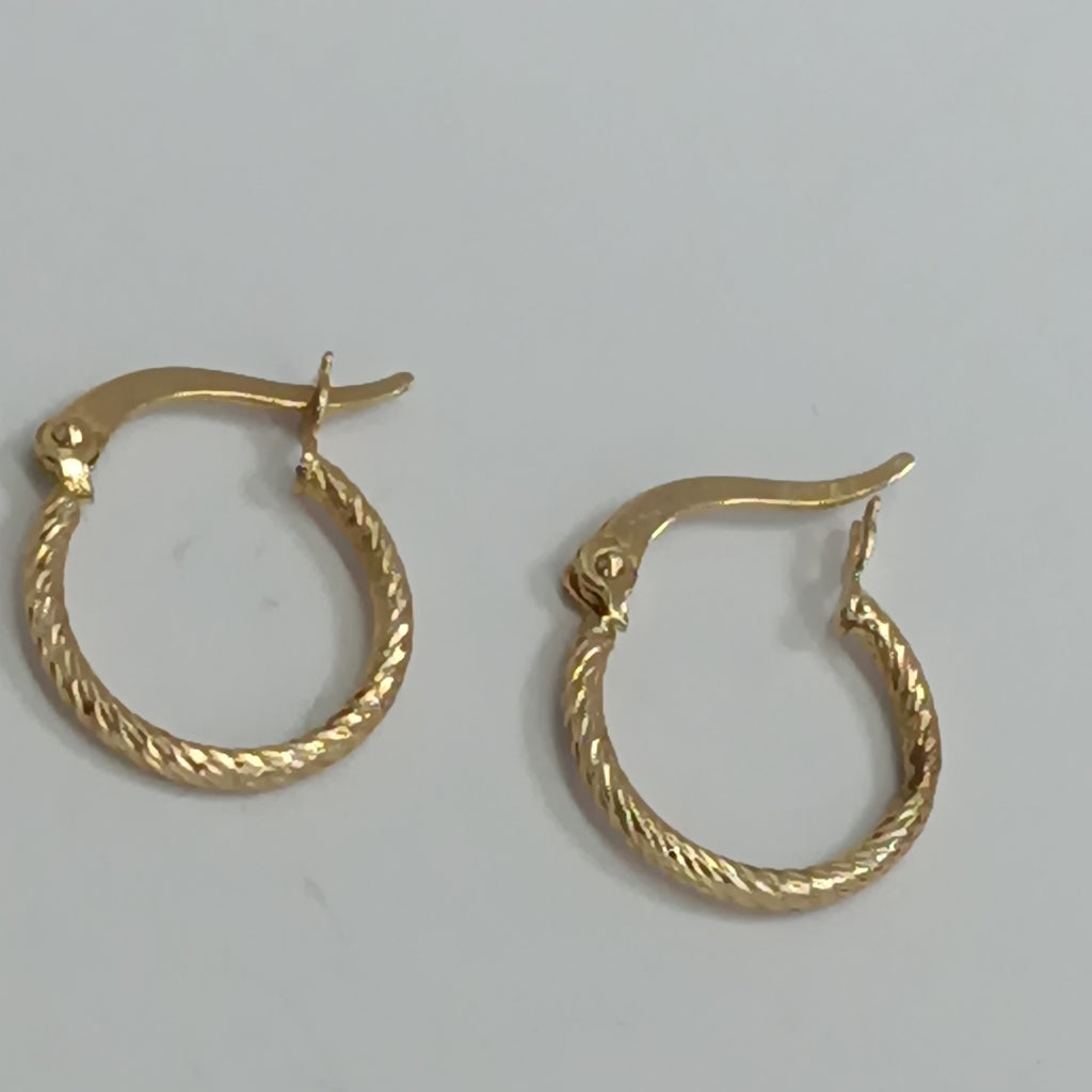 ARRACADAS PAR ORO 14 K 0.9 GRMS (SEMINUEVO)