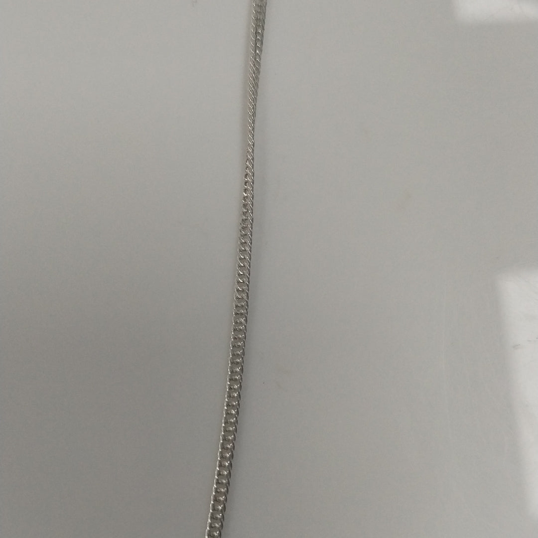 CADENA BARBADA PLATA .925 50 CM 4.22 GR (NUEVO)