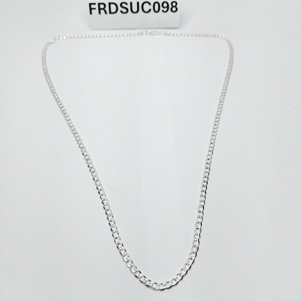 CADENA BARBADA PLATA .925 50 CM 6.52 GR (NUEVO)
