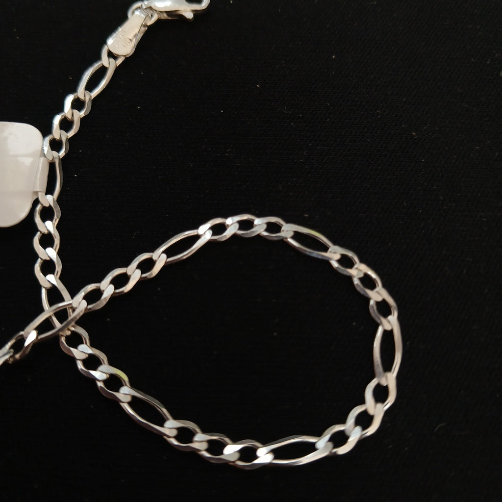 PULSERA TEJIDO 3X1 PLATA .925 21 CM 3.2 GR (NUEVO)