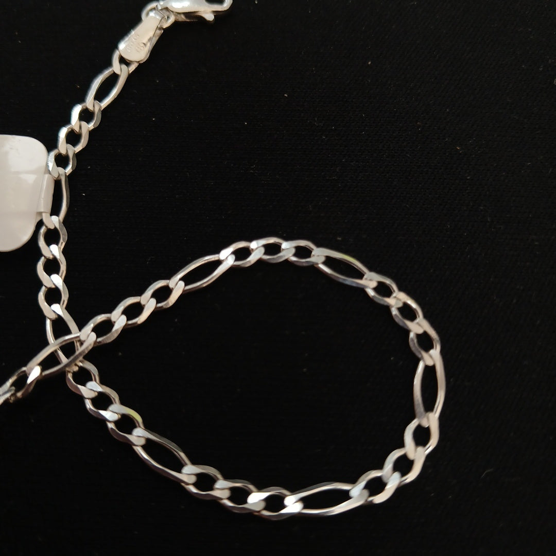 PULSERA TEJIDO 3X1 PLATA .925 21 CM 3.2 GR (NUEVO)