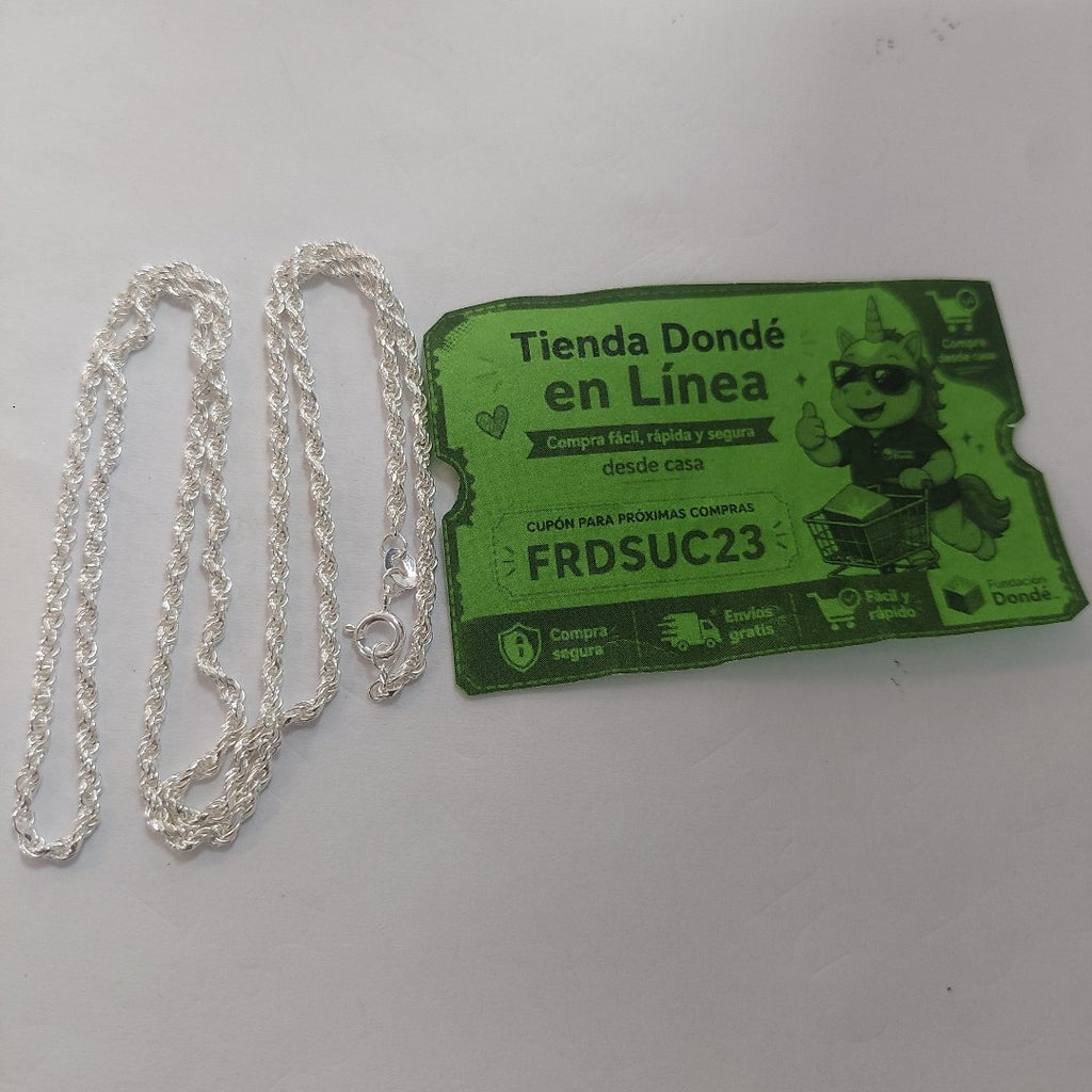 CADENA TORZAL PLATA .925 60 CM 10.52 GR (NUEVO)