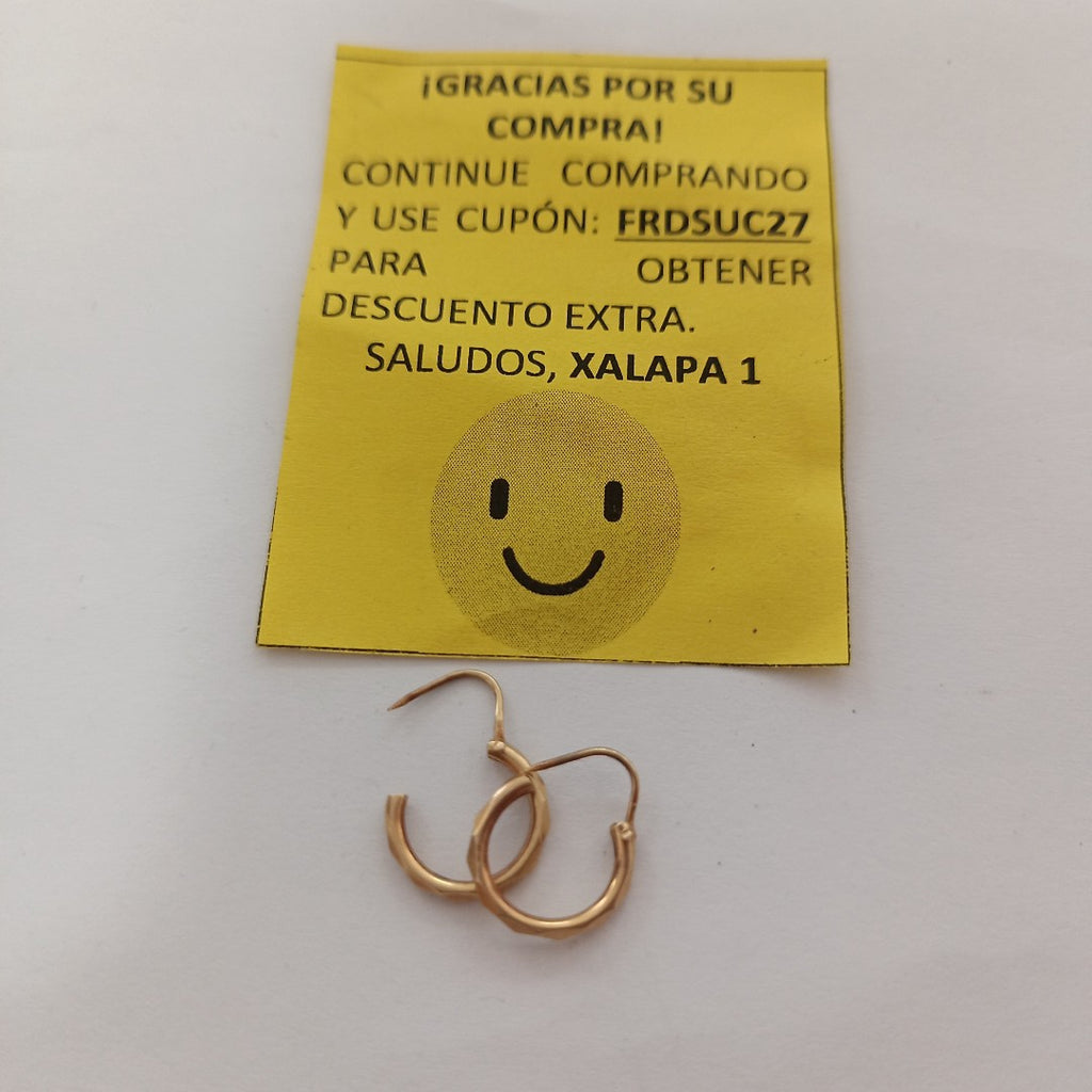 ARRACADAS PAR ORO 18 K 0.8 GRMS (SEMINUEVO)