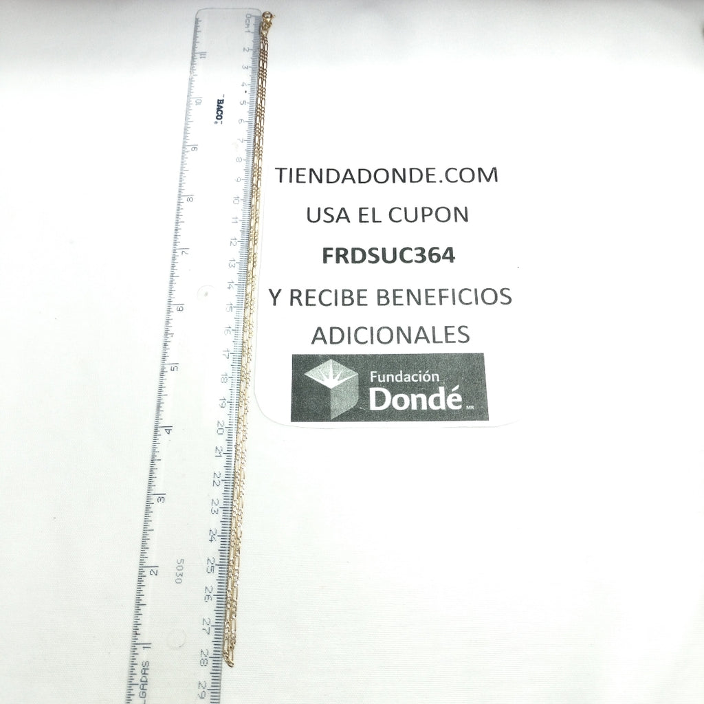 CADENA ORO 14 K 2.8 GRMS (SEMINUEVO)
