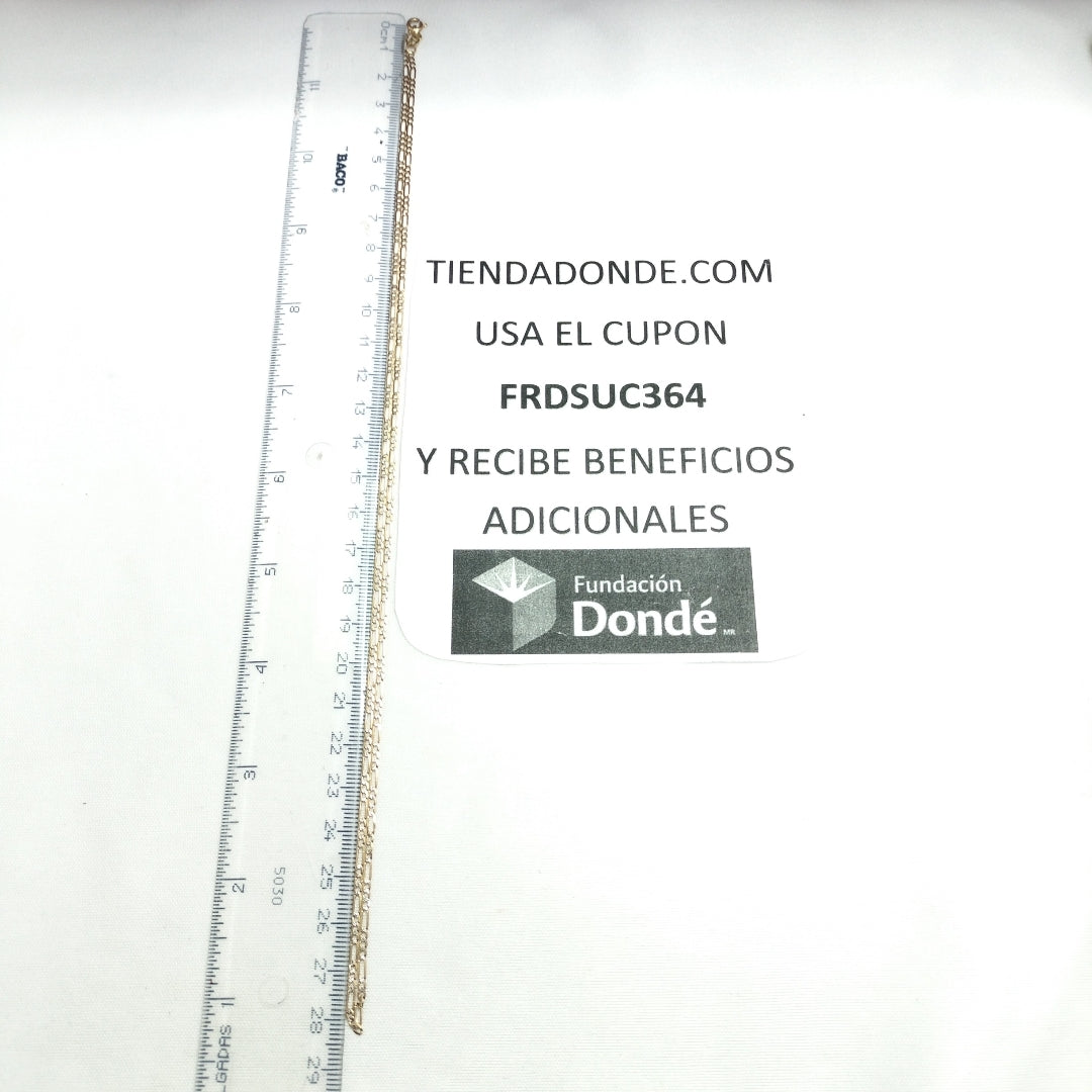 CADENA ORO 14 K 2.8 GRMS (SEMINUEVO)