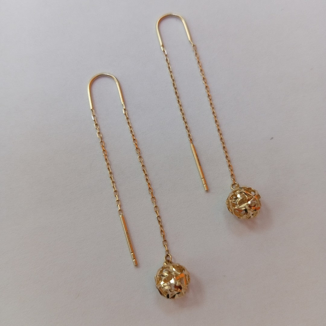 BROQUELES ORO 14K 1.6 (NUEVO)
