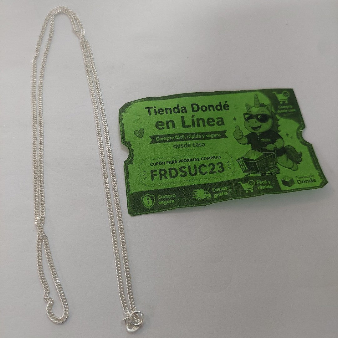 CADENA BARBADA PLATA .925 60 CM 5.02 GR (NUEVO)