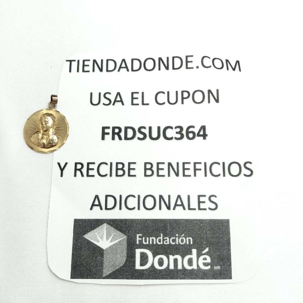 MEDALLA RELIGIOSA ORO 14 K 3 GRMS (SEMINUEVO)
