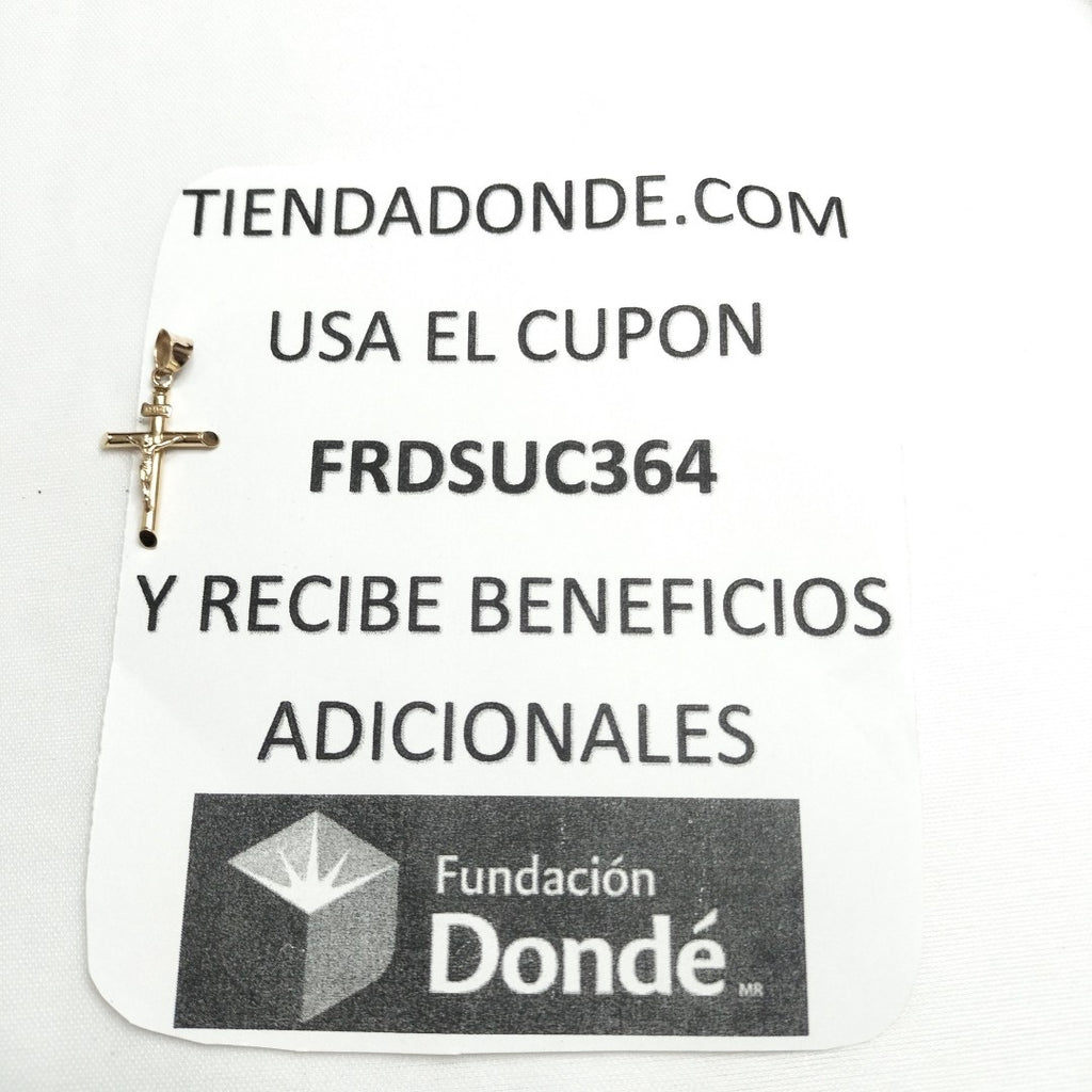 CRUCIFIJO ORO 14 K 1 GRMS (SEMINUEVO)
