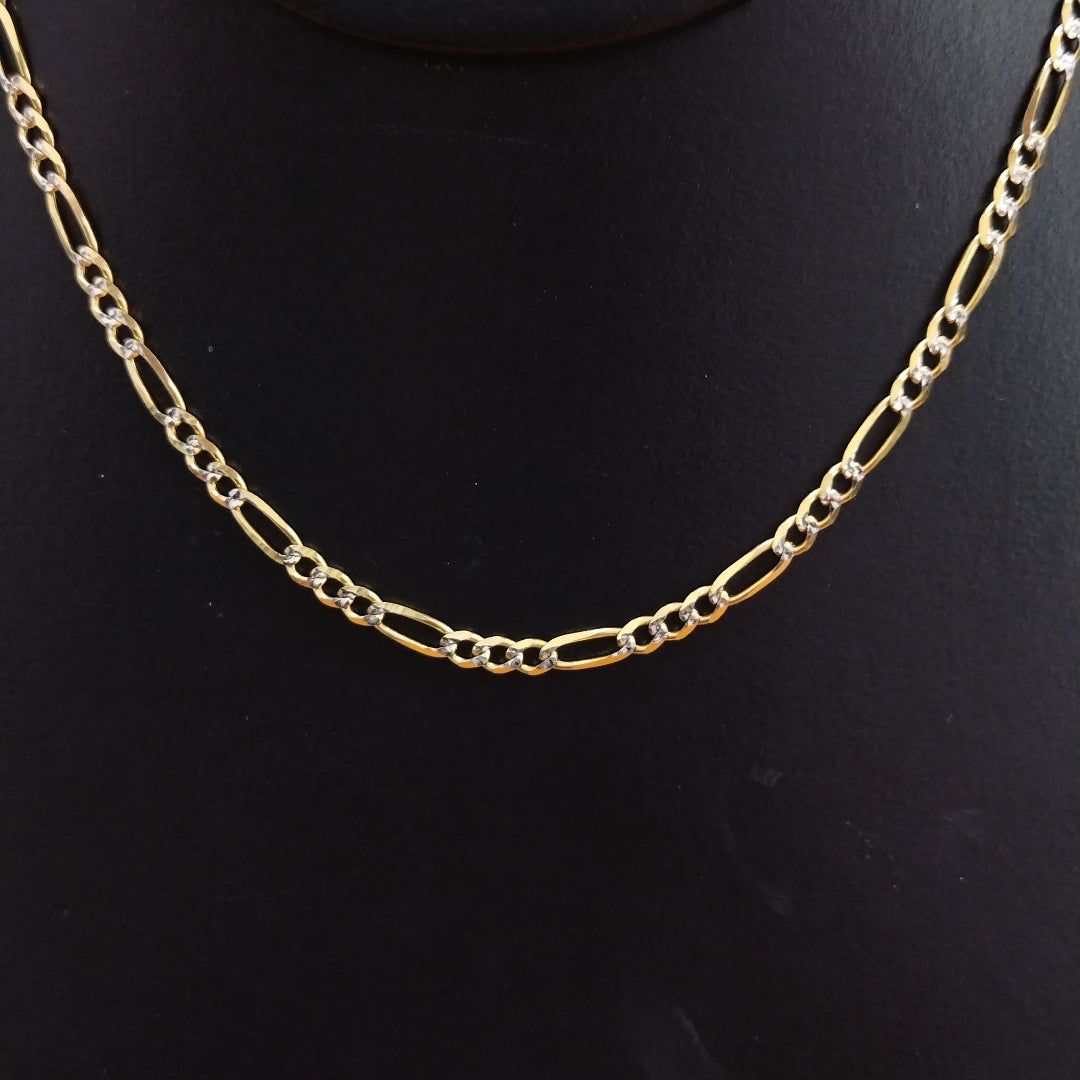 CADENAS 3X1 DIAMANTADA ORO 14K 55 CM 8.5 GR (NUEVO)