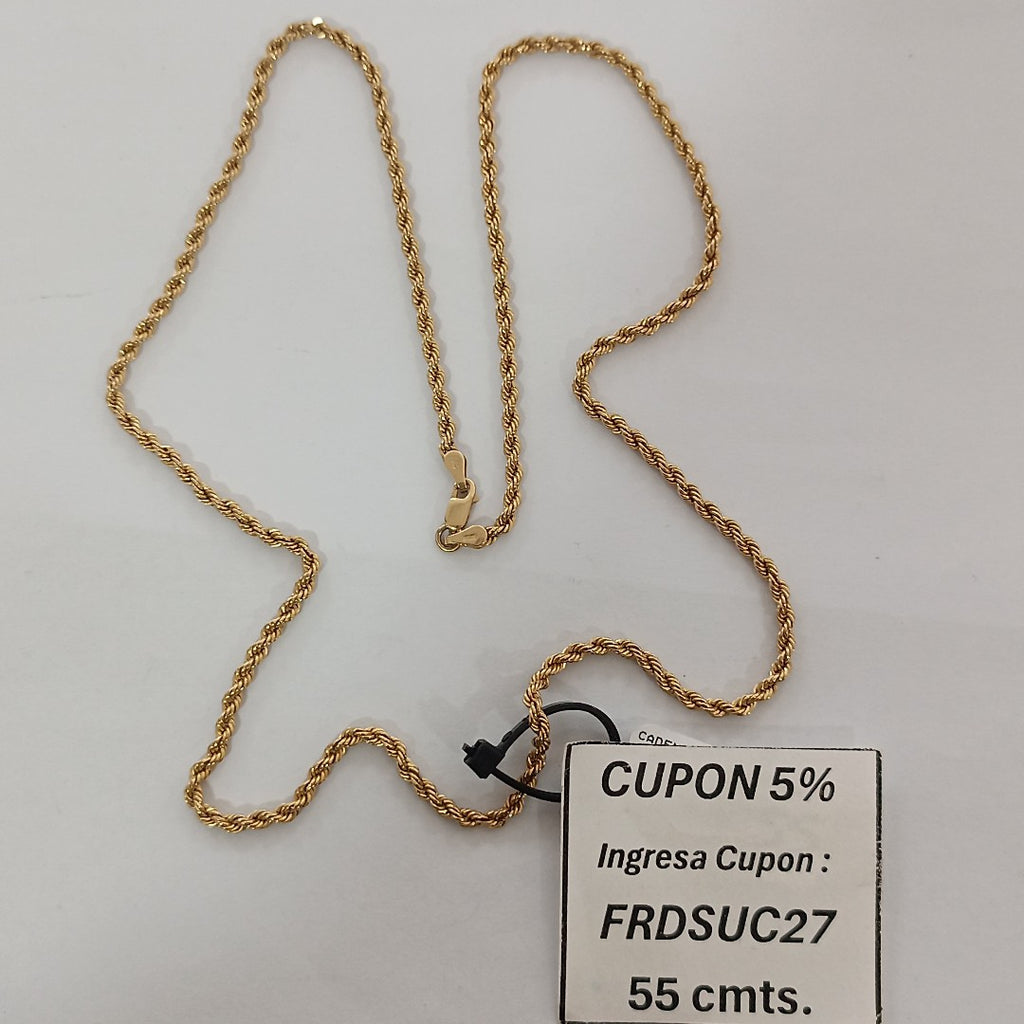 CADENA ORO 14 K 4.4 GRMS (SEMINUEVO)