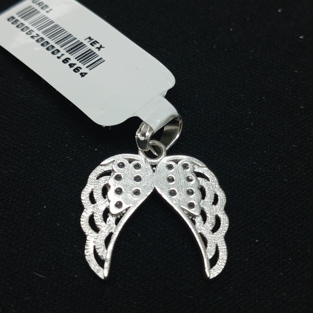 DIJE ALAS C/CIRCONIAS PLATA .925 2.3 GR (NUEVO)