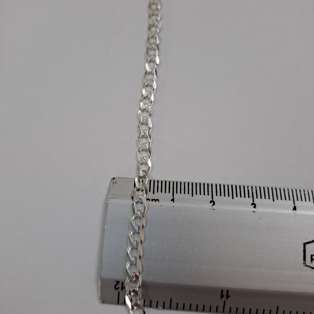 PULSERA BARBADA PLATA .925 21 CM 4.3 GR (NUEVO)