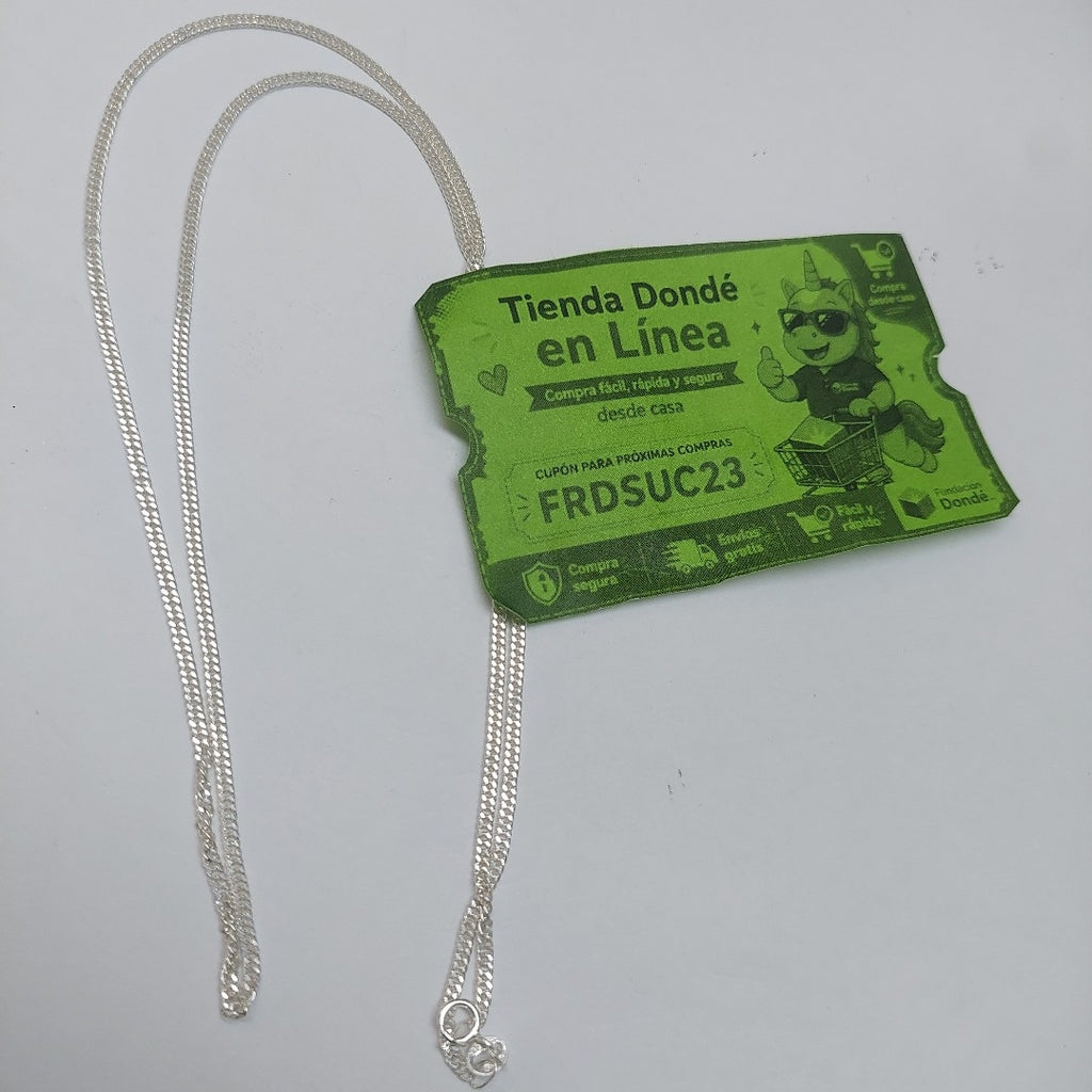 CADENA BARBADA PLATA .925 60 CM 5.02 GR (NUEVO)