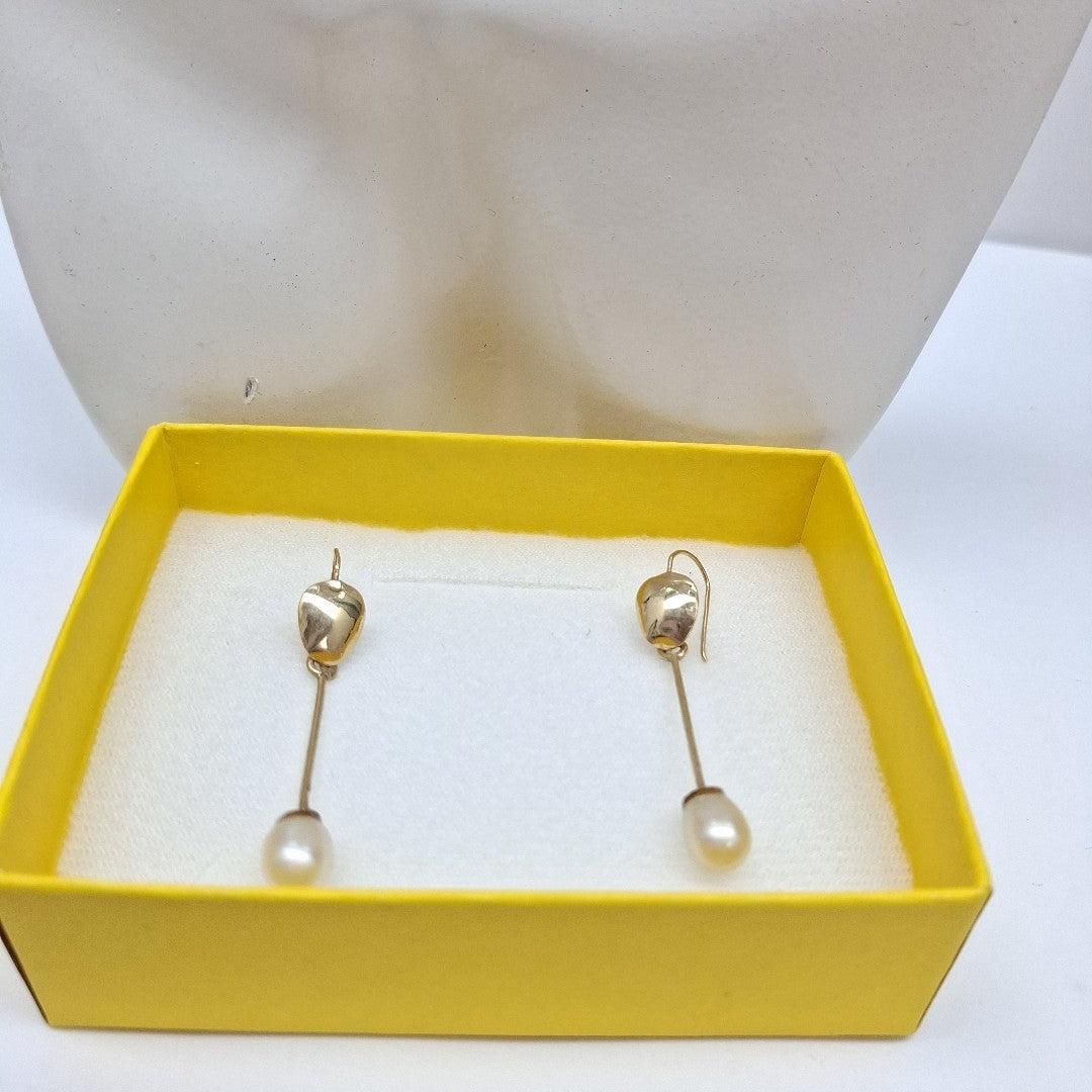 ARETES PAR ORO 14 K 1.9 GRMS (SEMINUEVO)