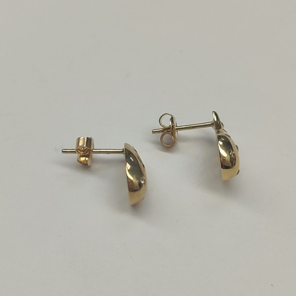 BROQUELES ORO 14K 2 (NUEVO)