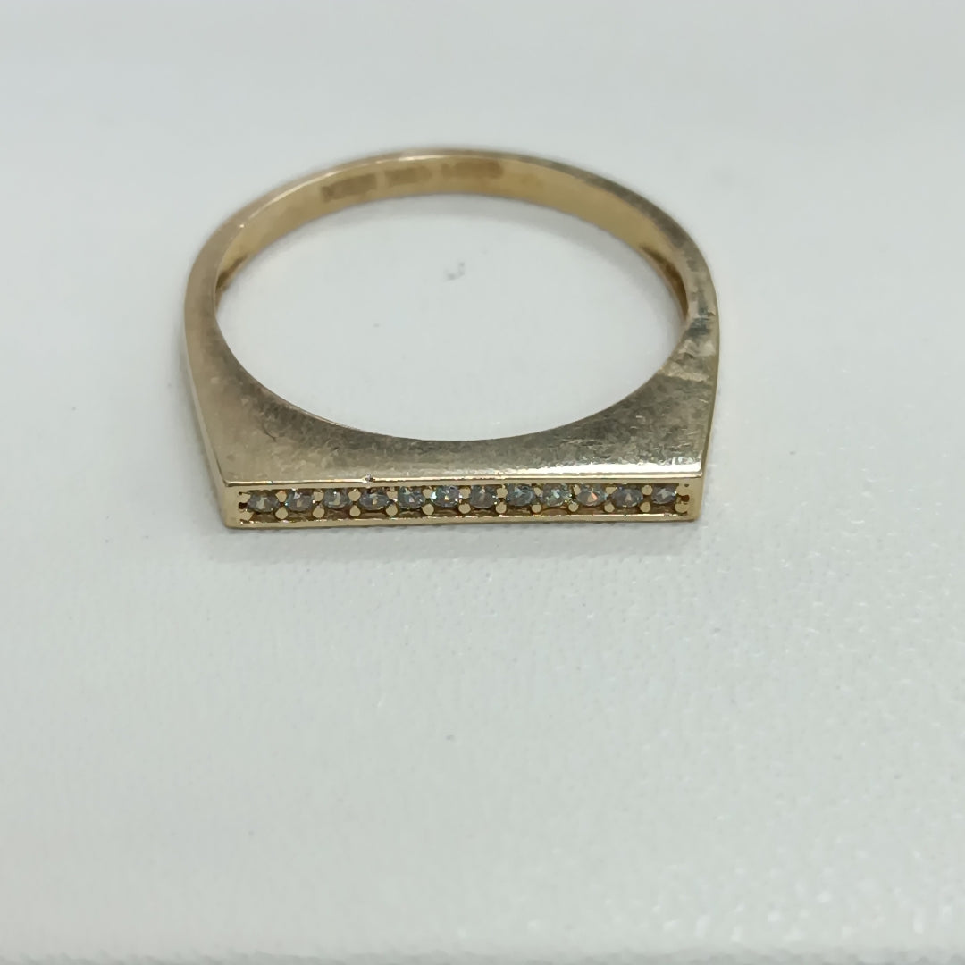 ANILLOS C/CIRCONIA ORO 10K TALLA 9 2.1 GR (NUEVO)
