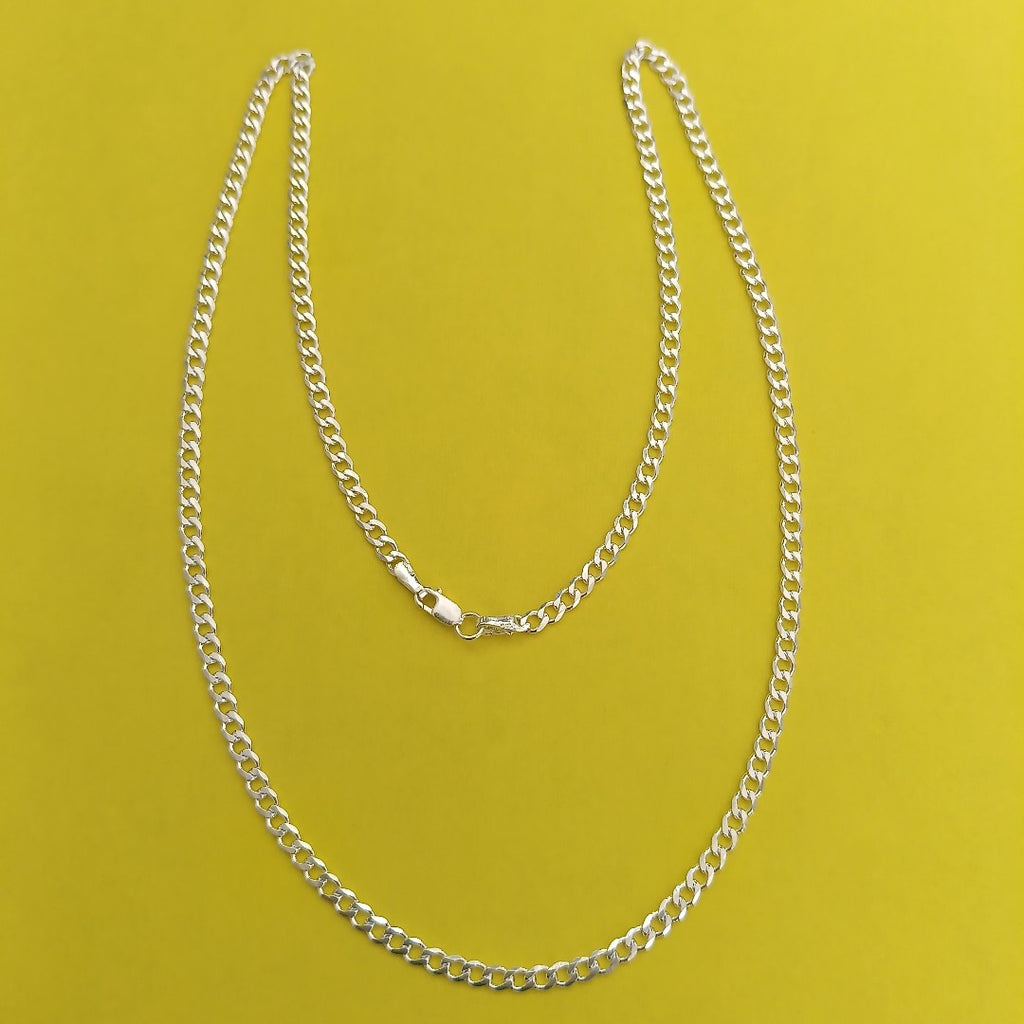 CADENA BARBADA PLATA .925 55 CM 8.52 GR (NUEVO)