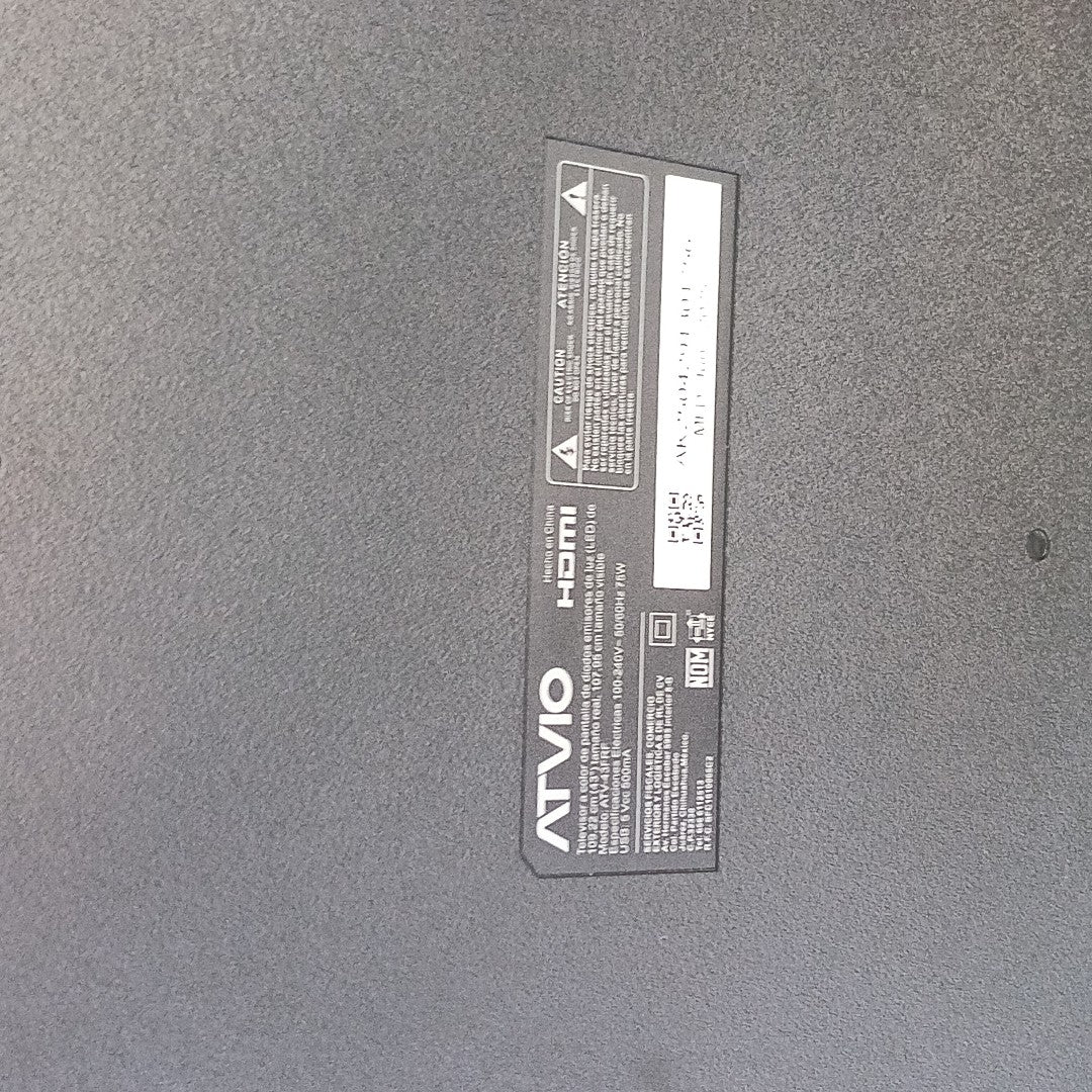 PANTALLA ATVIO ATV-43FRF (2025) 43" LED FULL HD (SEMINUEVO)