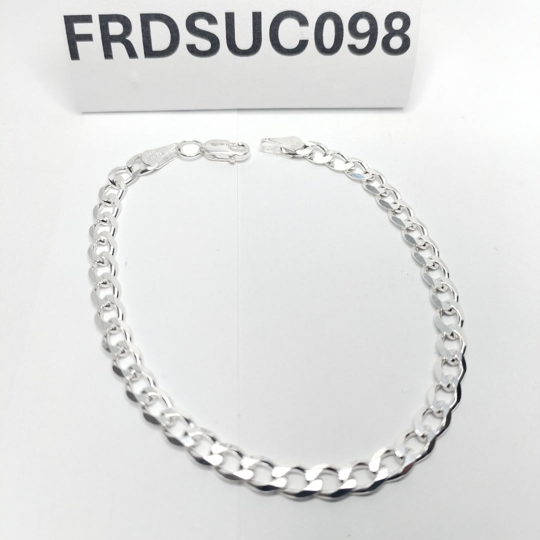 PULSERA BARBADA PLATA .925 18 CM 5.93 GR (NUEVO)