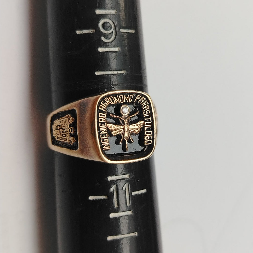 ANILLO DE GRADUACIÓN ORO 14 K 11 GRMS (SEMINUEVO)