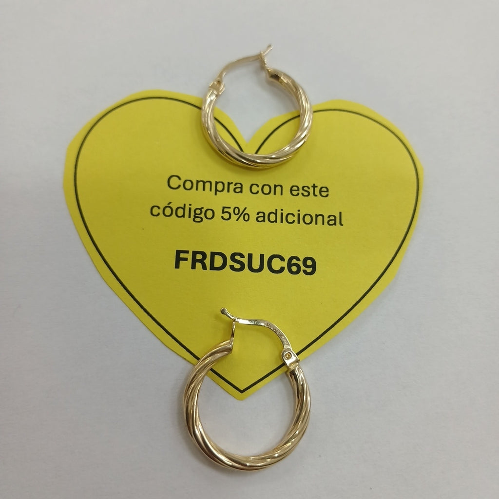 ARRACADAS ORO 14K 1.4 (NUEVO)