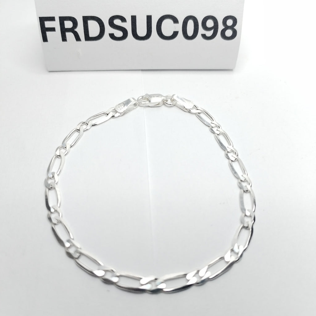 PULSERA TEJIDO 1X1 PLATA .925 18 CM 3.4 GR (NUEVO)
