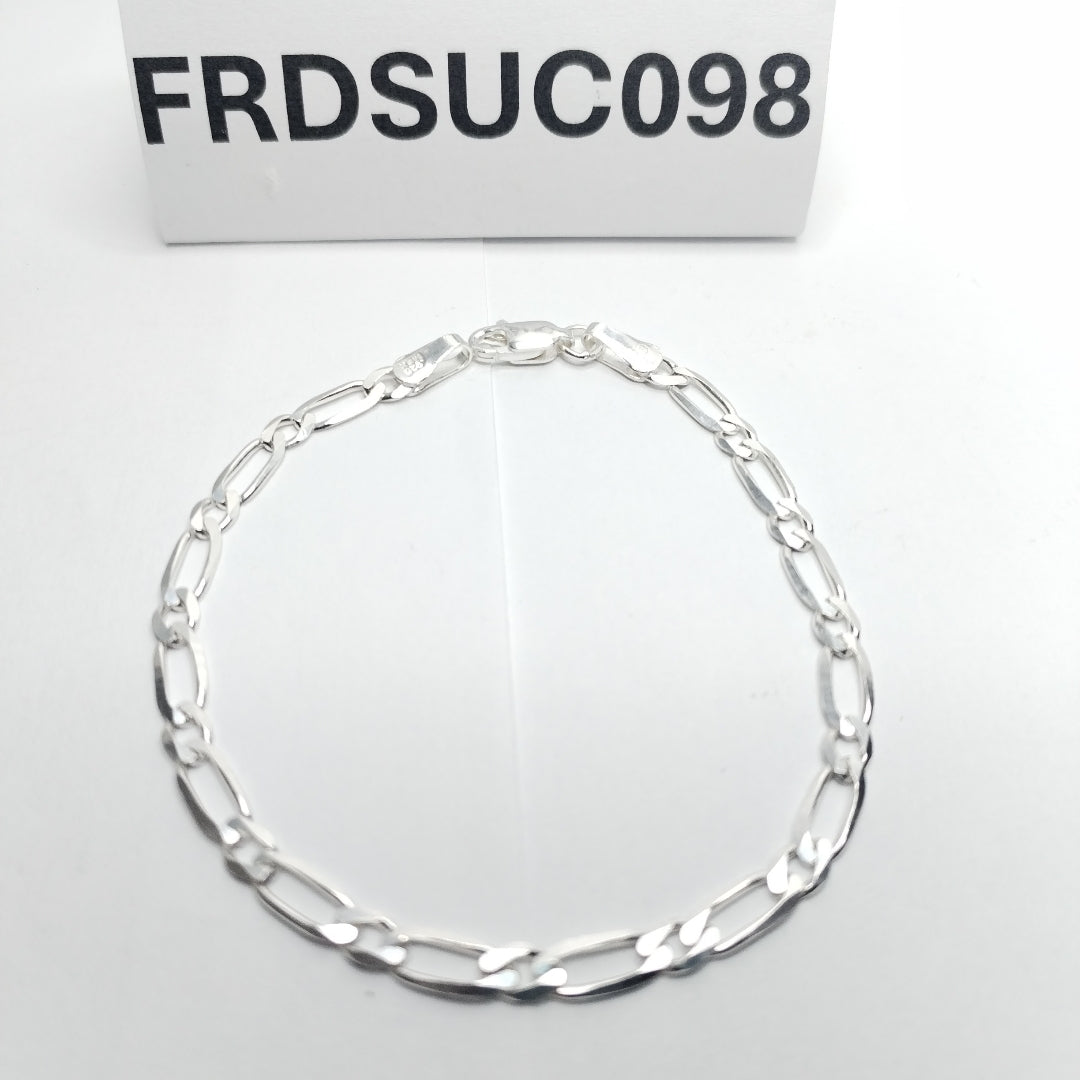 PULSERA TEJIDO 1X1 PLATA .925 18 CM 3.4 GR (NUEVO)