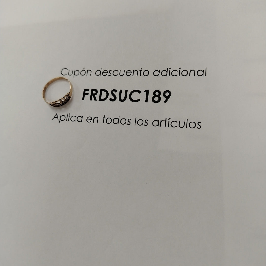 ANILLO CONMEMORATIVO,ANILLO DE GRADUACIÓN ORO 8 K 0,90 GRMS (SEMINUEVO)