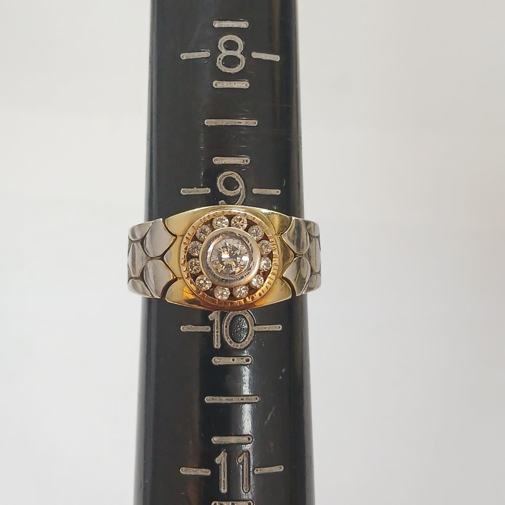 ANILLO ORO,ORO BLANCO 14 K 8,40 GRMS (SEMINUEVO)