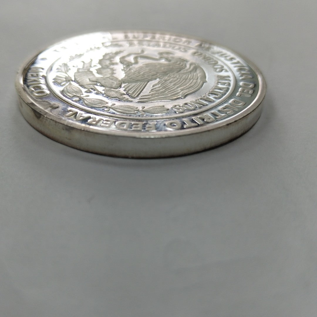 MEDALLA CONMEMORATIVA PLATA 50 GRMS (SEMINUEVO)