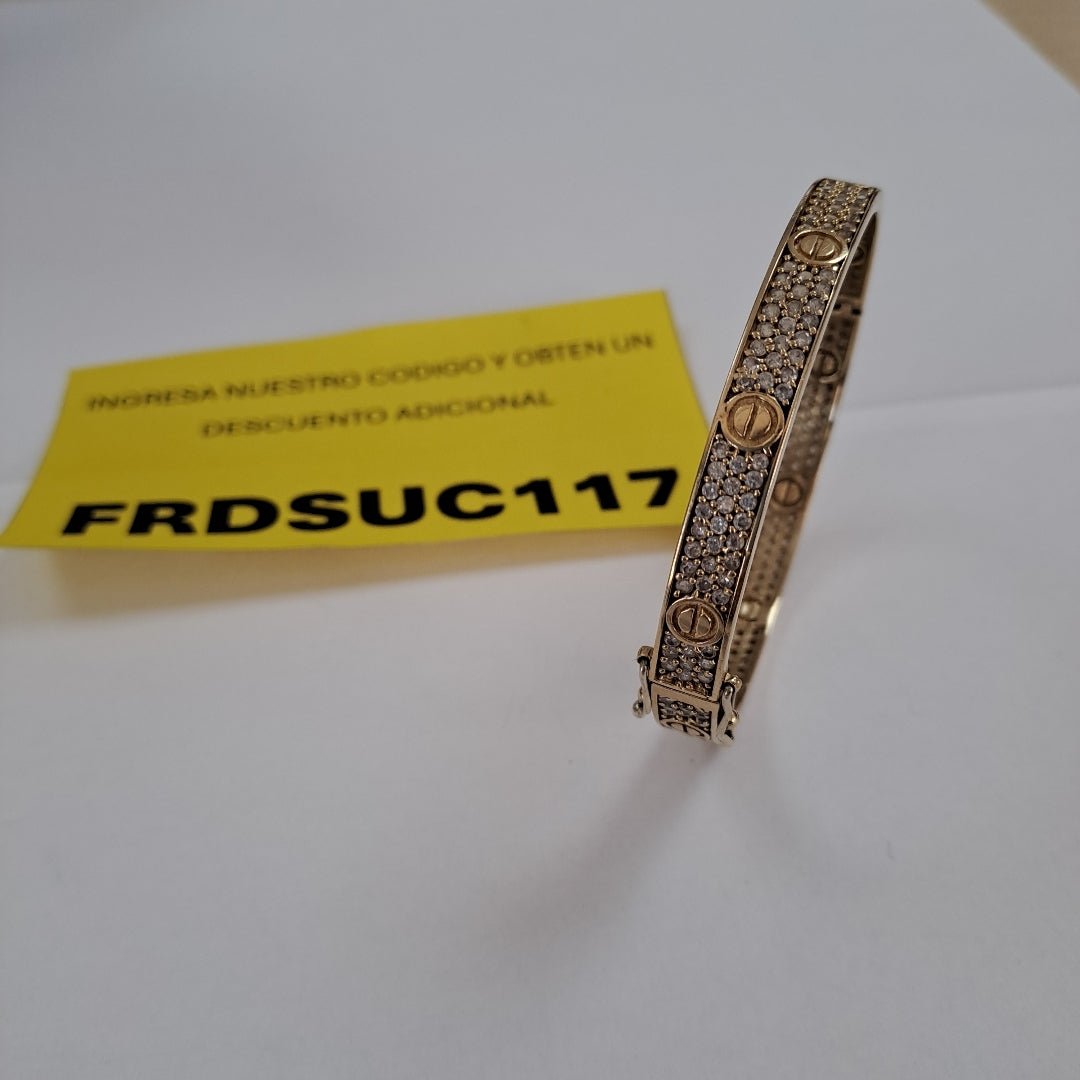 PULSERA RIGIDA ORO 10 K 21.9 GRMS (SEMINUEVO)