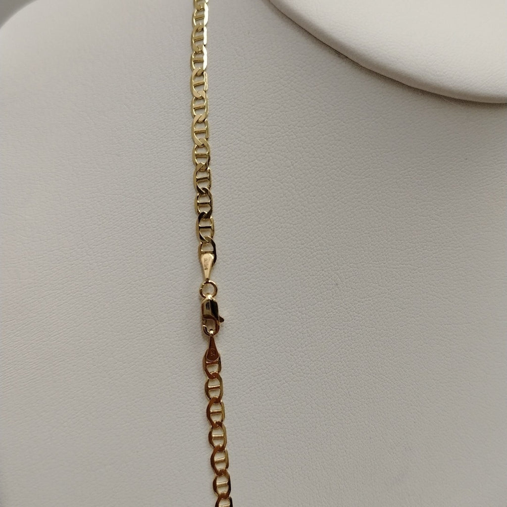 CADENAS TEJIDO MARINERA ORO 14K 55 CM 7.9 GR (NUEVO)