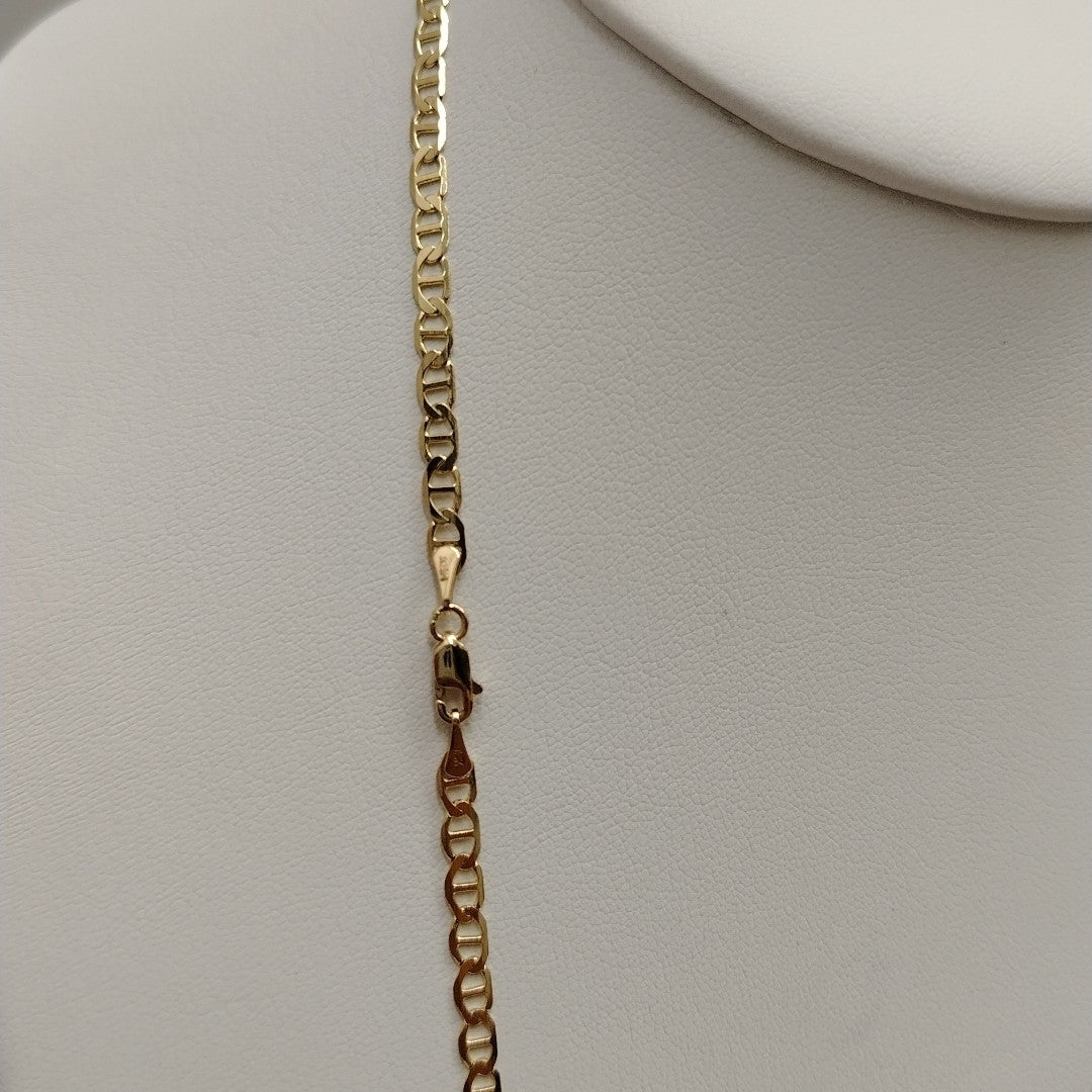 CADENAS TEJIDO MARINERA ORO 14K 55 CM 7.9 GR (NUEVO)