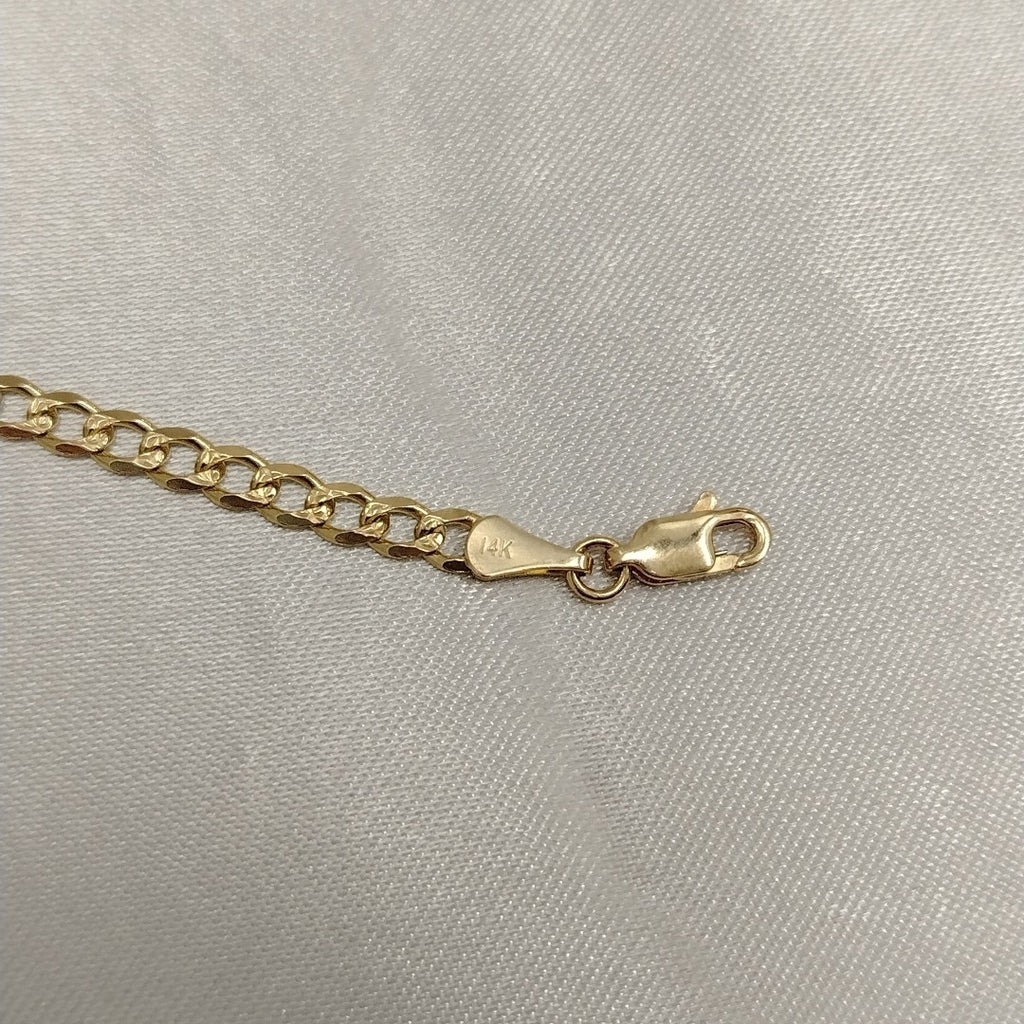 PULSERAS BARBADA ORO 14K 21 CM 5.3 GR (NUEVO)