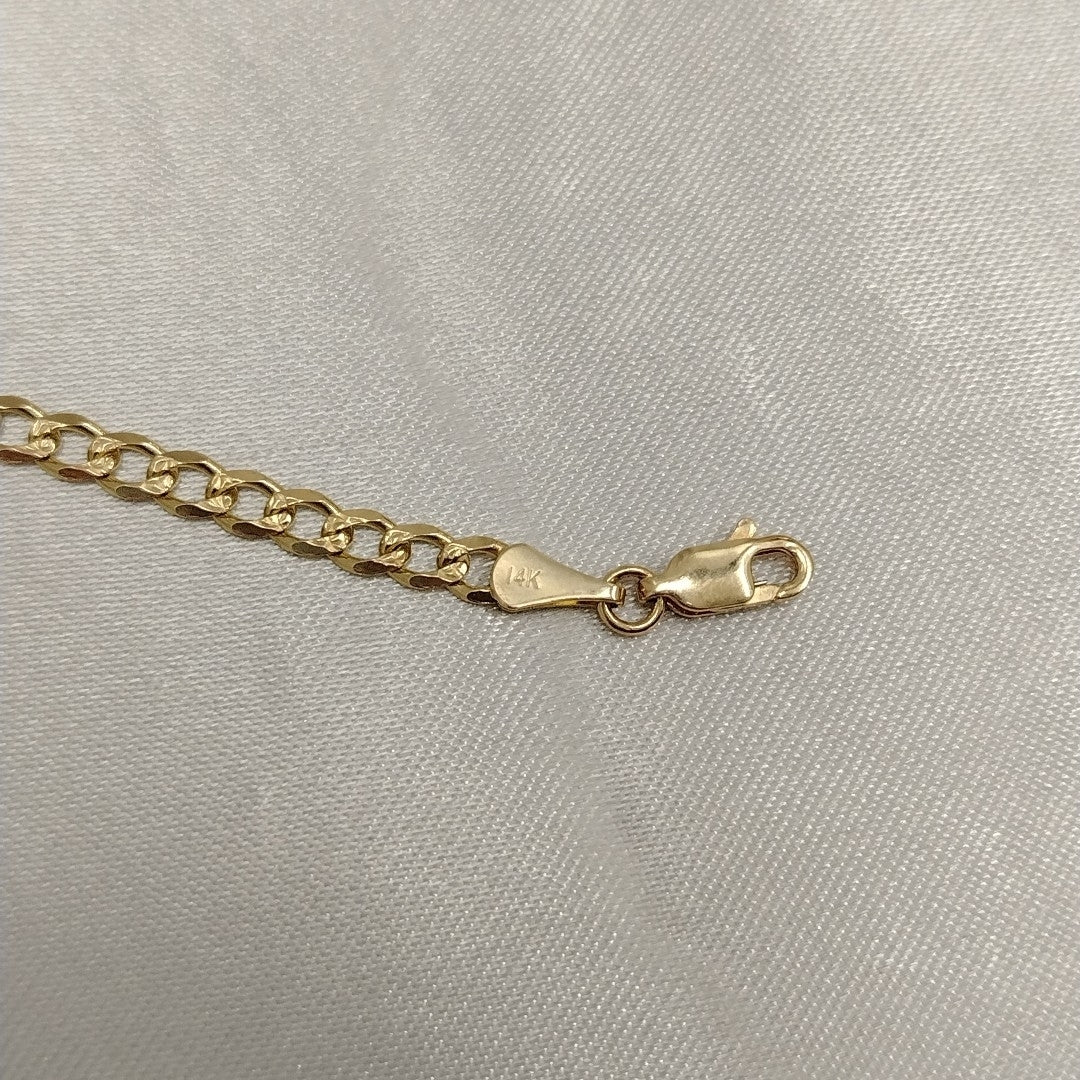 PULSERAS BARBADA ORO 14K 21 CM 5.3 GR (NUEVO)