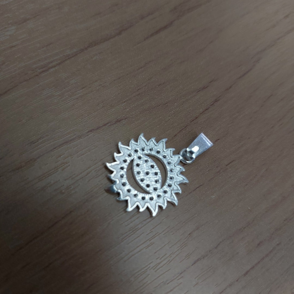 DIJE OJO MAGICO CON CIRCONIAS PLATA .925 2 GR (NUEVO)